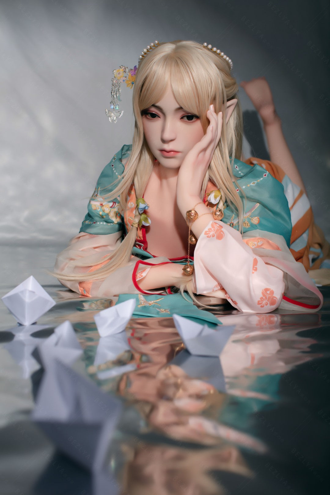 Pansy bambola del sesso (Bezlya Doll Coppa C da 160 cm 2.0 TPE+silicone)