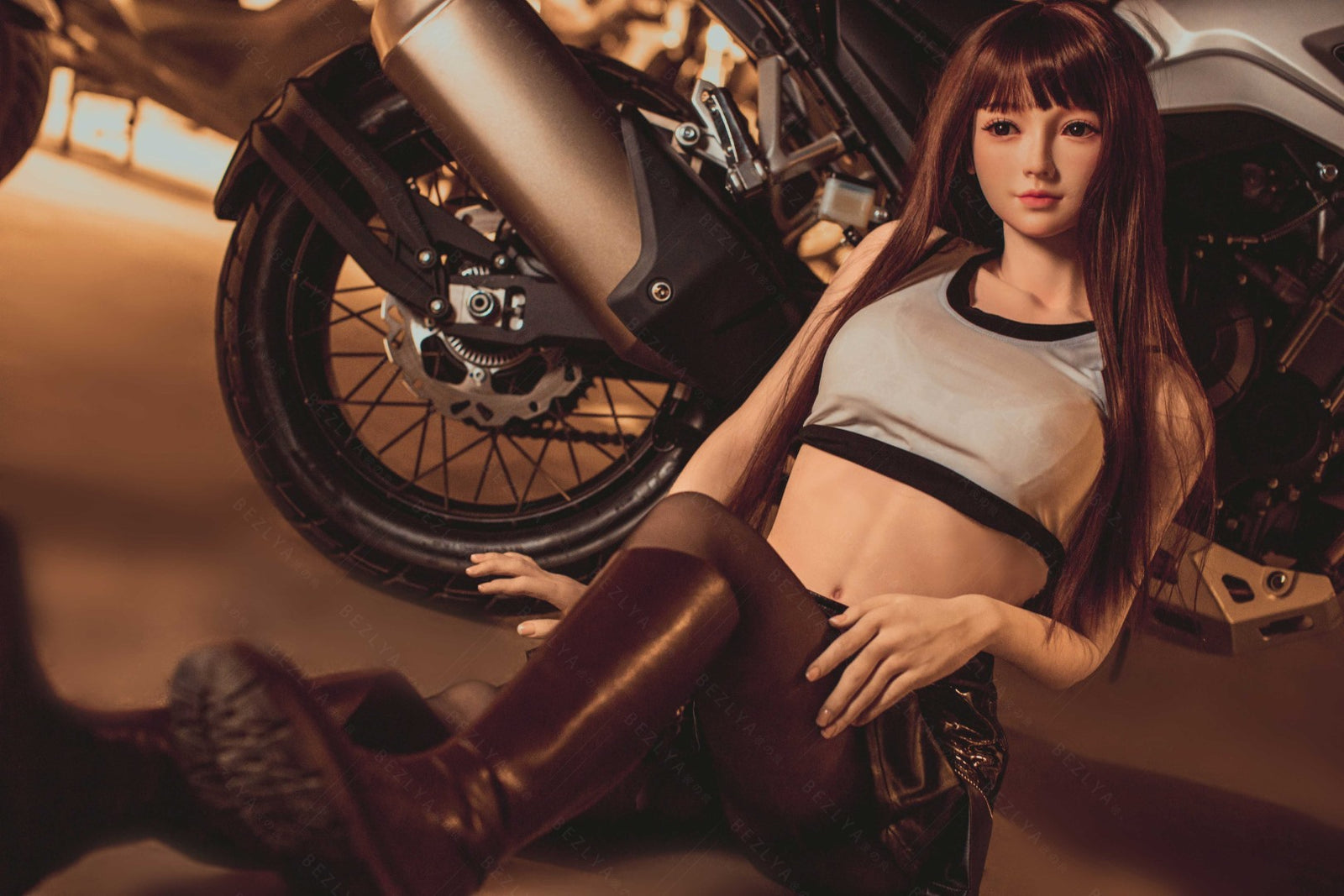 Holly bambola del sesso (Bezlya Doll 160 cm Coppa C 2.1 Silicone)