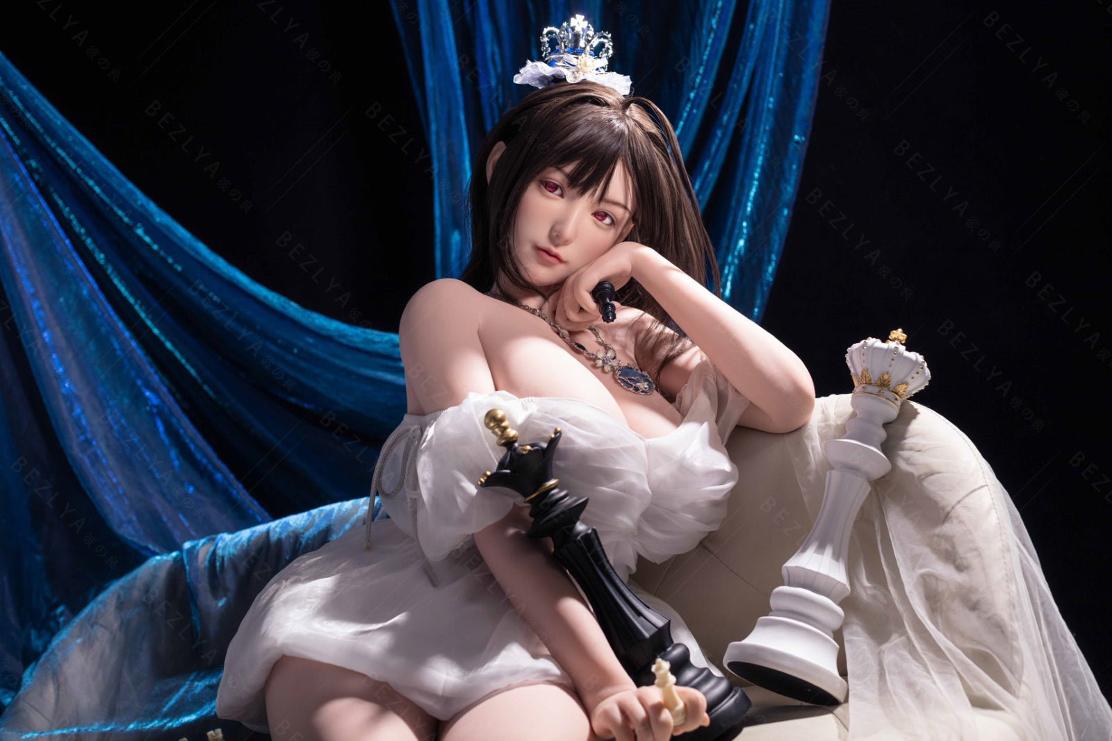 Gardenia bambola del sesso (Bezlya Doll Coppa G da 160 cm (2,2 CF in silicone)