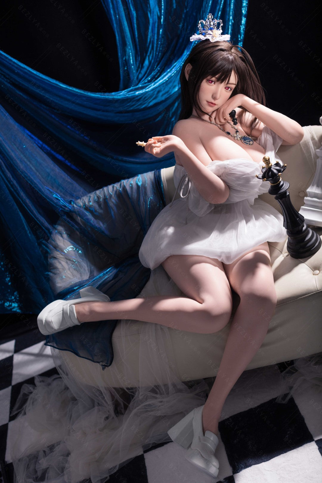 Gardenia bambola del sesso (Bezlya Doll Coppa G da 160 cm (2,2 CF in silicone)