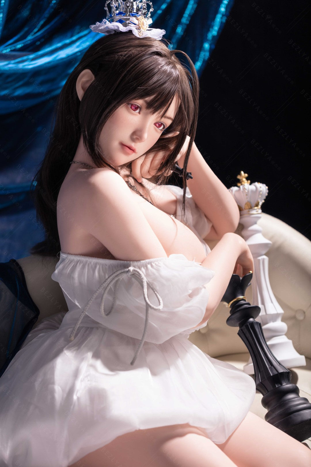 Gardenia bambola del sesso (Bezlya Doll Coppa G da 160 cm (2,2 CF in silicone)