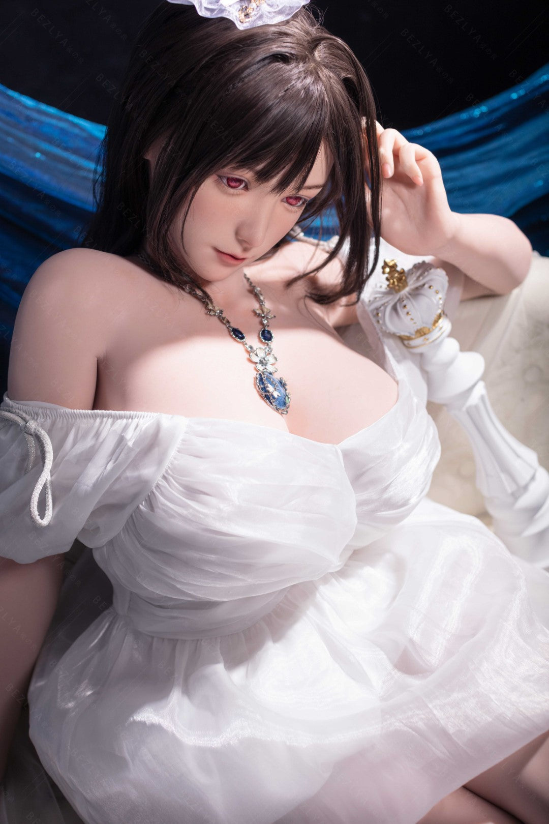 Gardenia bambola del sesso (Bezlya Doll Coppa G da 160 cm (2,2 CF in silicone)