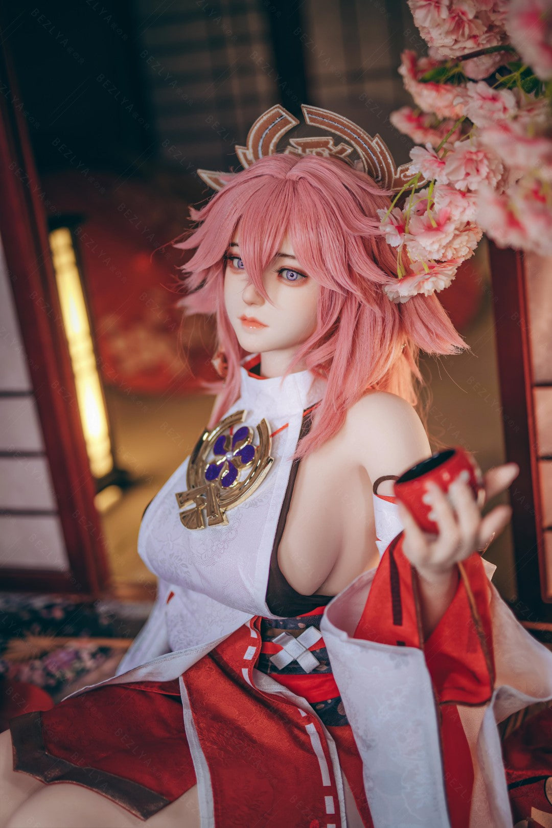 Yae Miko bambola del sesso (Bezlya Doll 155 cm Coppa E 2.2CF Silicone)