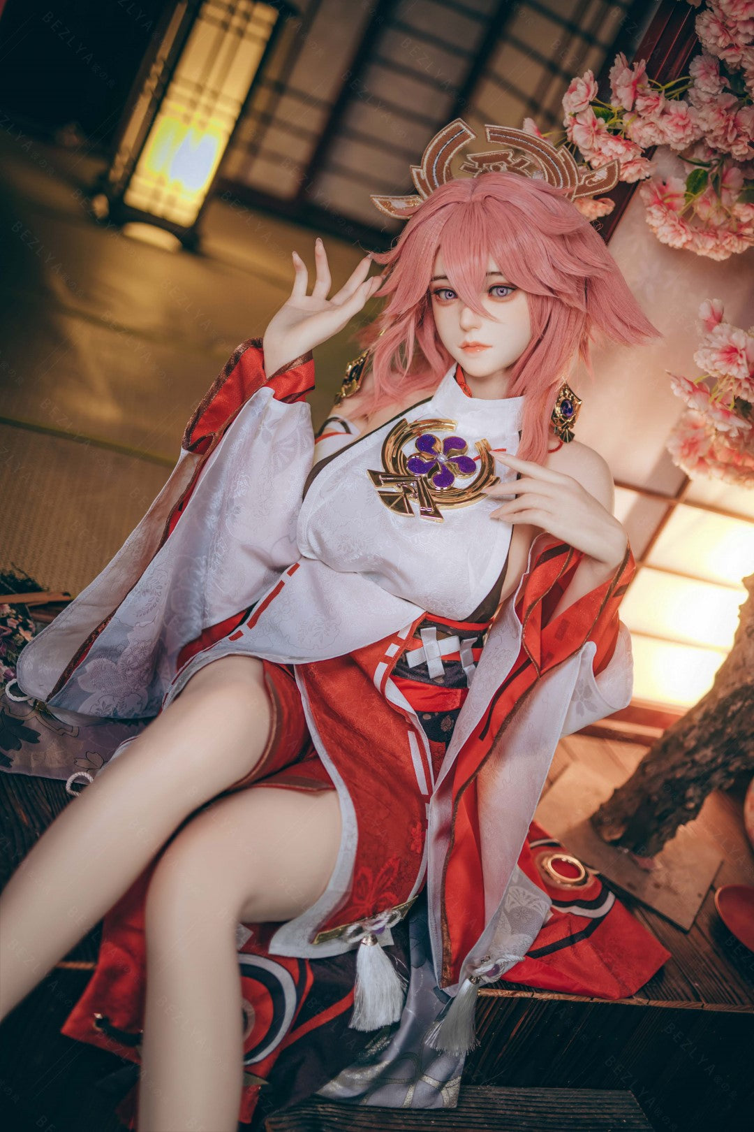 Yae Miko bambola del sesso (Bezlya Doll 155 cm Coppa E 2.2CF Silicone)