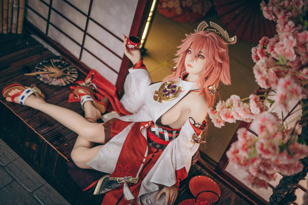 Yae Miko bambola del sesso (Bezlya Doll 155 cm Coppa E 2.2CF Silicone)