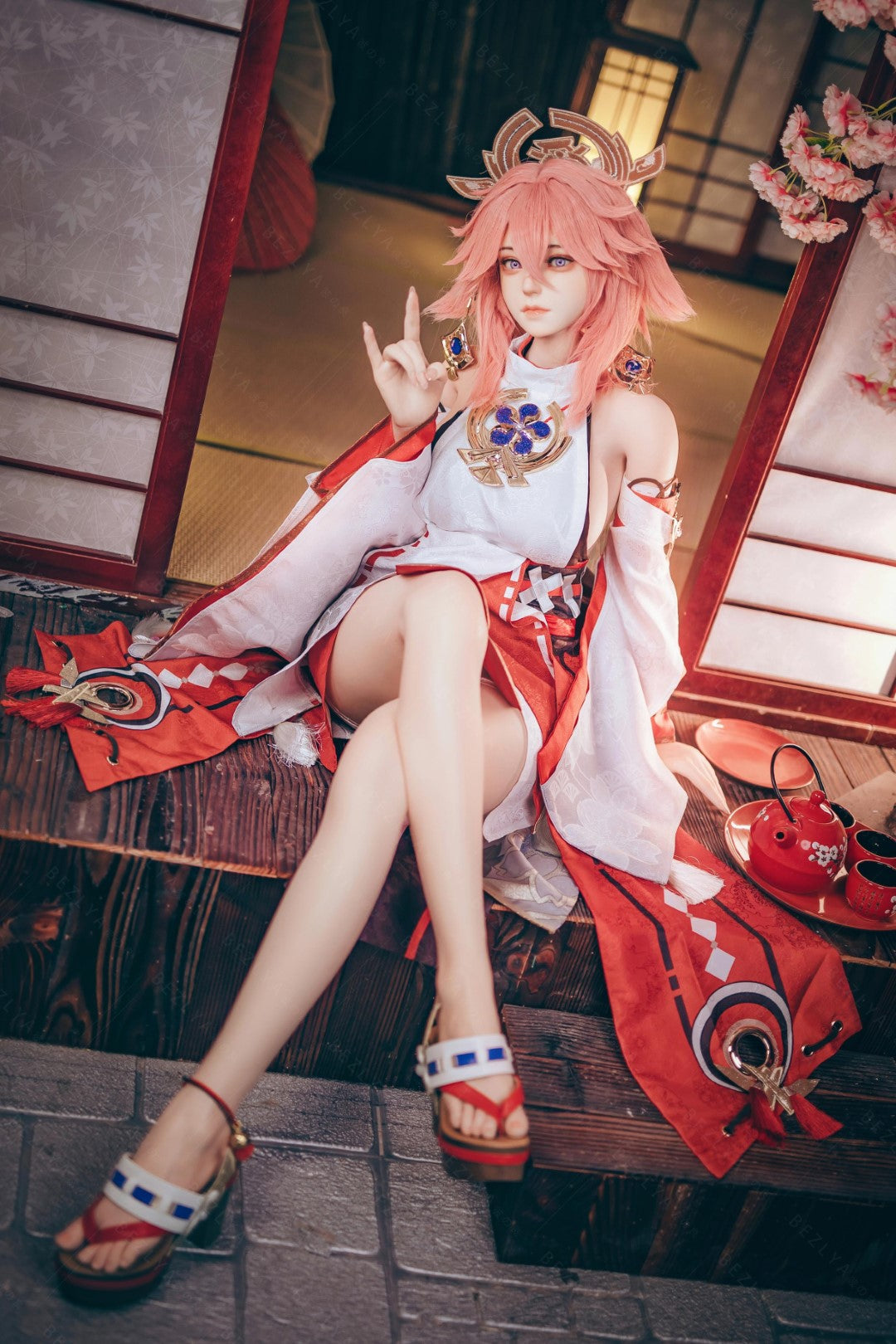 Yae Miko Sex Doll (Bezlya Doll 155 cm E-CUP 2,2CF Silicone)