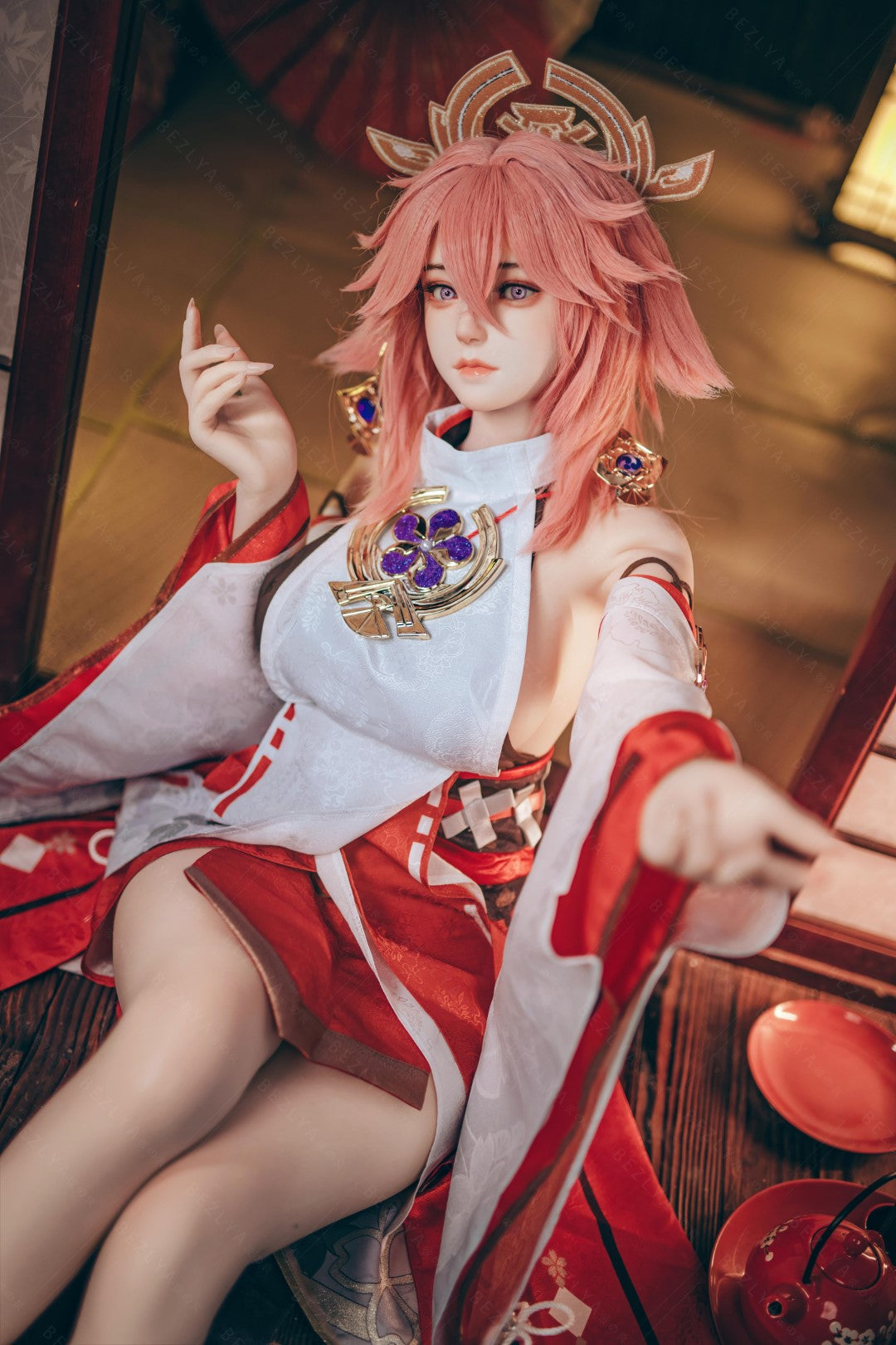 Yae Miko bambola del sesso (Bezlya Doll 155 cm Coppa E 2.2CF Silicone)