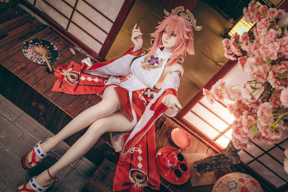 Yae Miko bambola del sesso (Bezlya Doll 155 cm Coppa E 2.2CF Silicone)