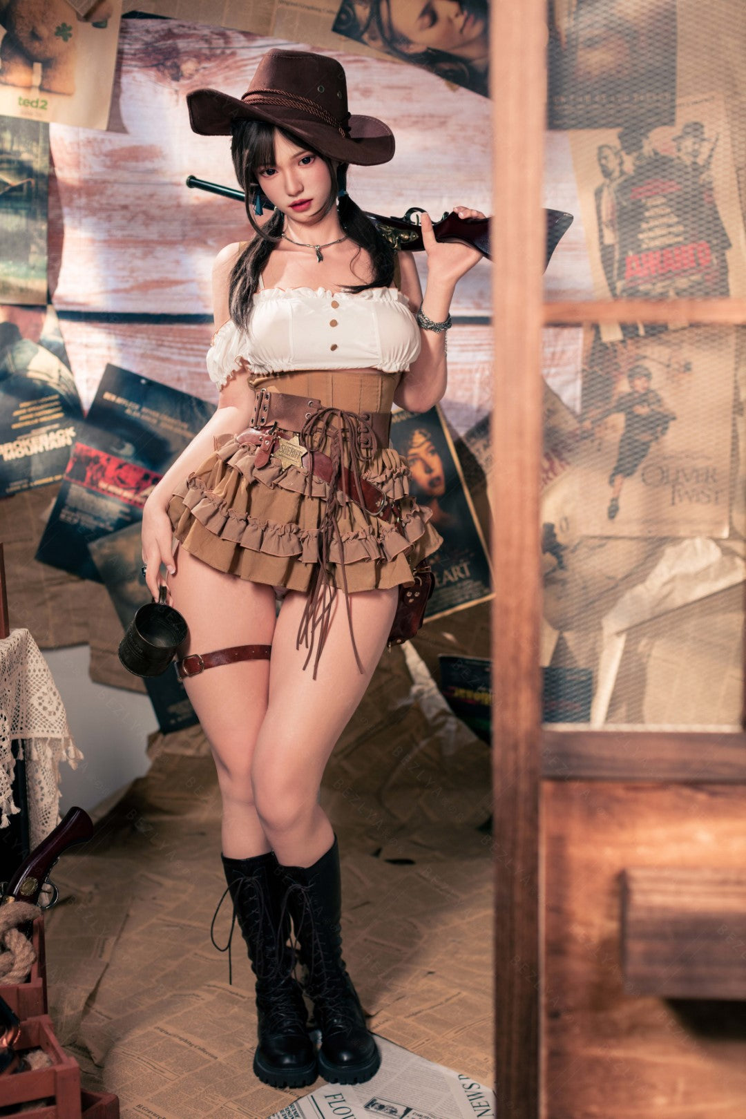 Bambola del sesso Helianthus (Bezlya Doll 162 cm Coppa C 2.2U Silicone)