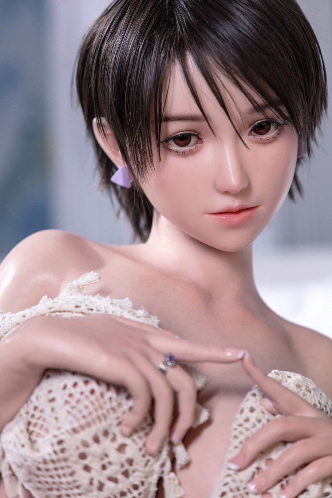 Bambola del sesso GuShiZhu (Bezlya Doll Coppa F da 157 cm (2,2 CF in silicone)