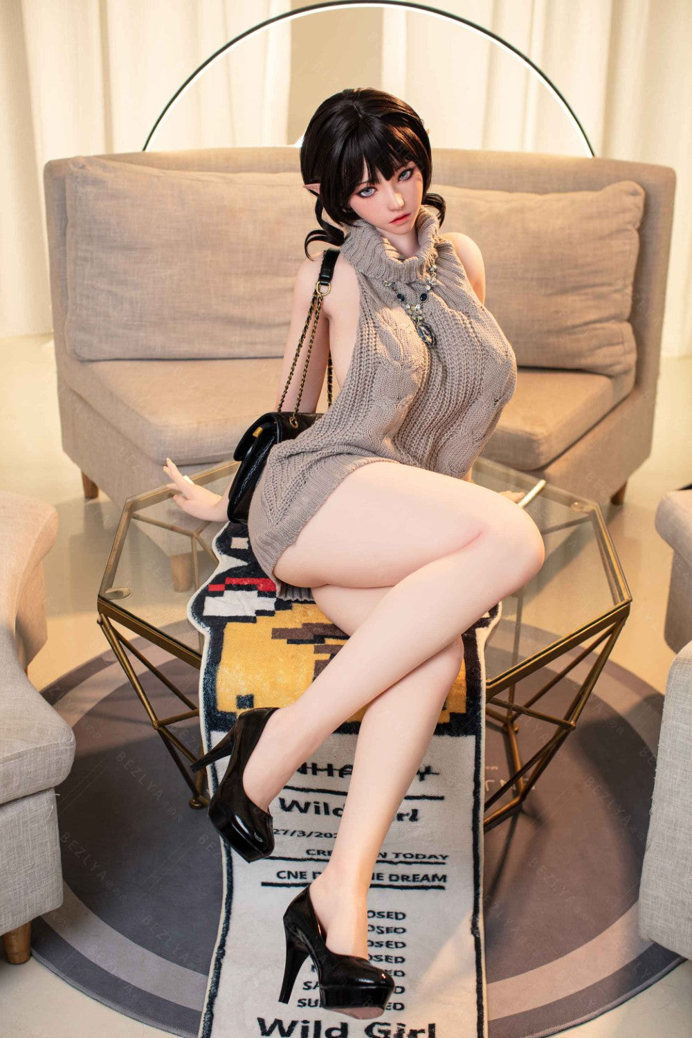 Calla bambola del sesso (Bezlya Doll Coppa F da 155 cm 2.0 TPE+silicone)