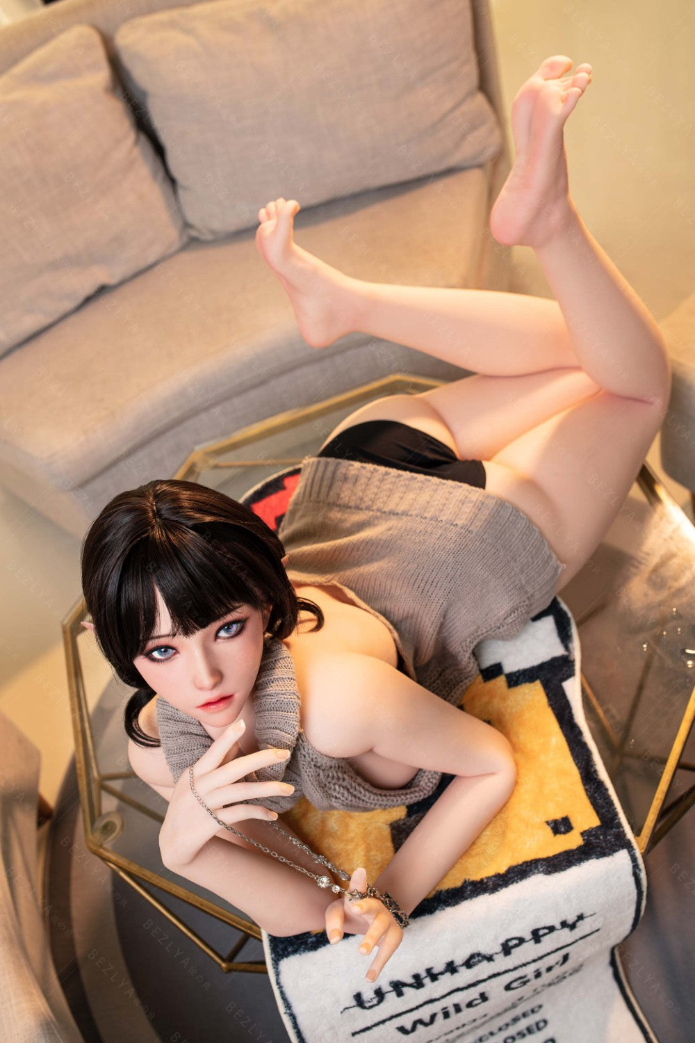 Calla bambola del sesso (Bezlya Doll Coppa F da 155 cm 2.0 TPE+silicone)