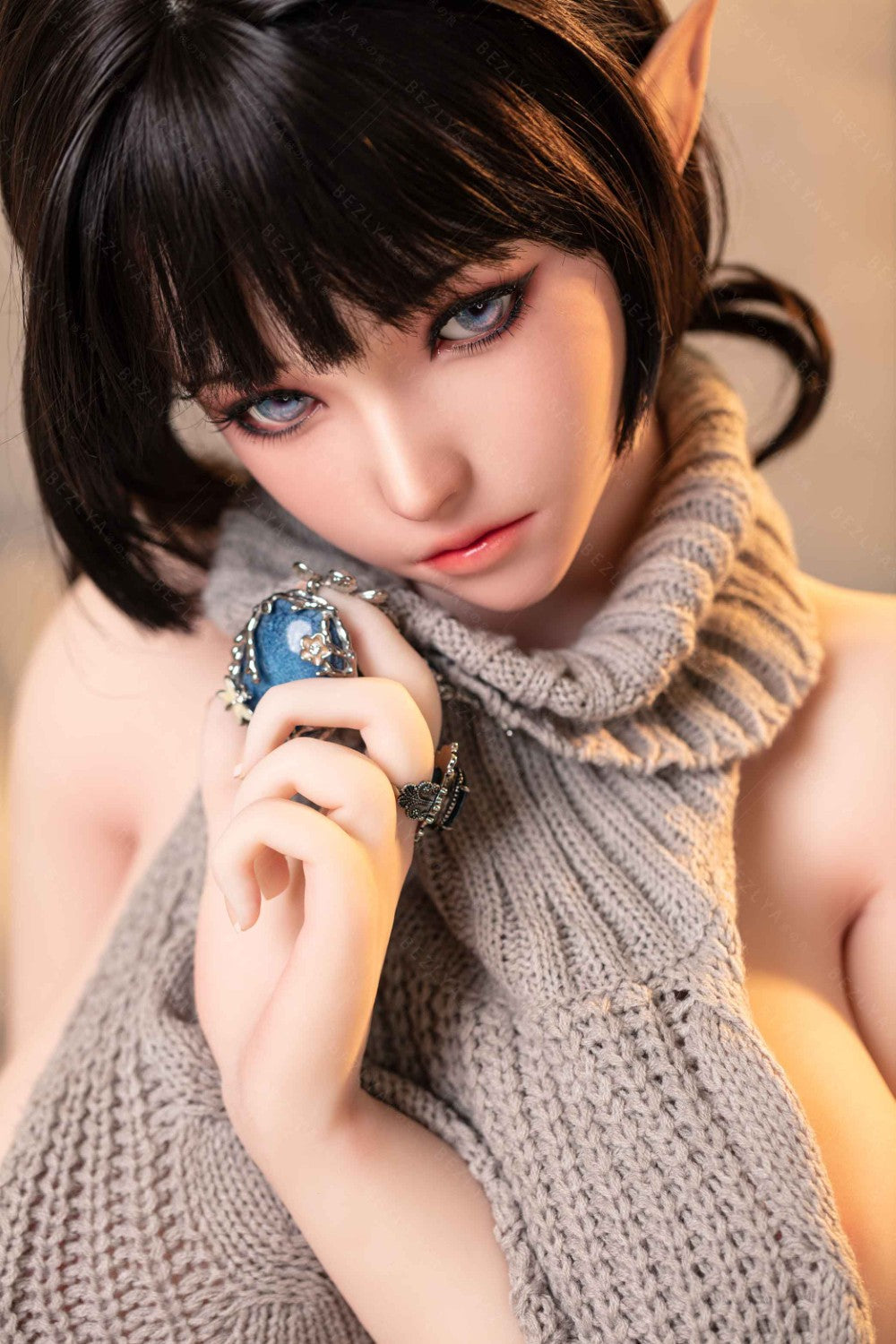 Calla bambola del sesso (Bezlya Doll Coppa F da 155 cm 2.0 TPE+silicone)