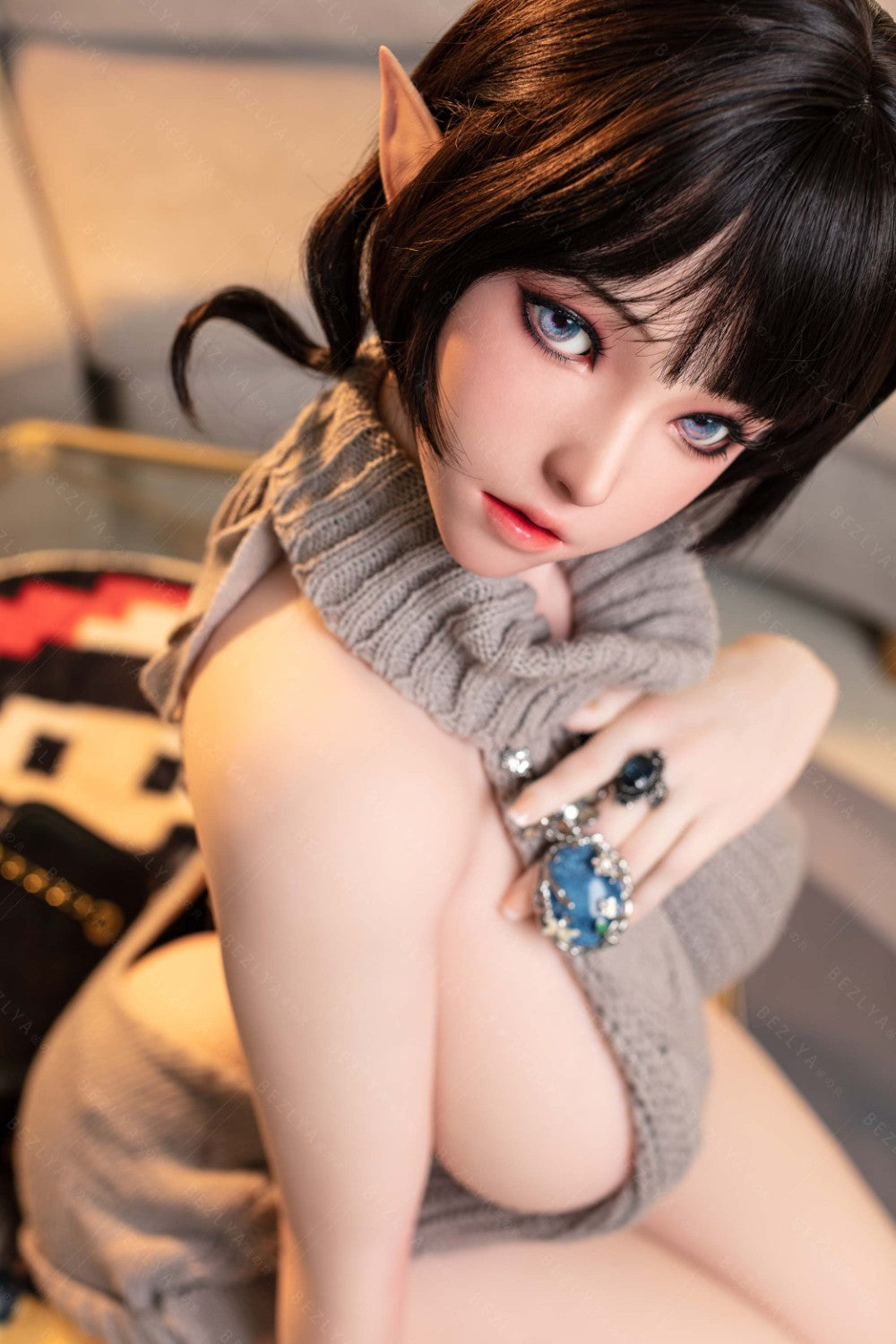 Calla bambola del sesso (Bezlya Doll Coppa F da 155 cm 2.0 TPE+silicone)