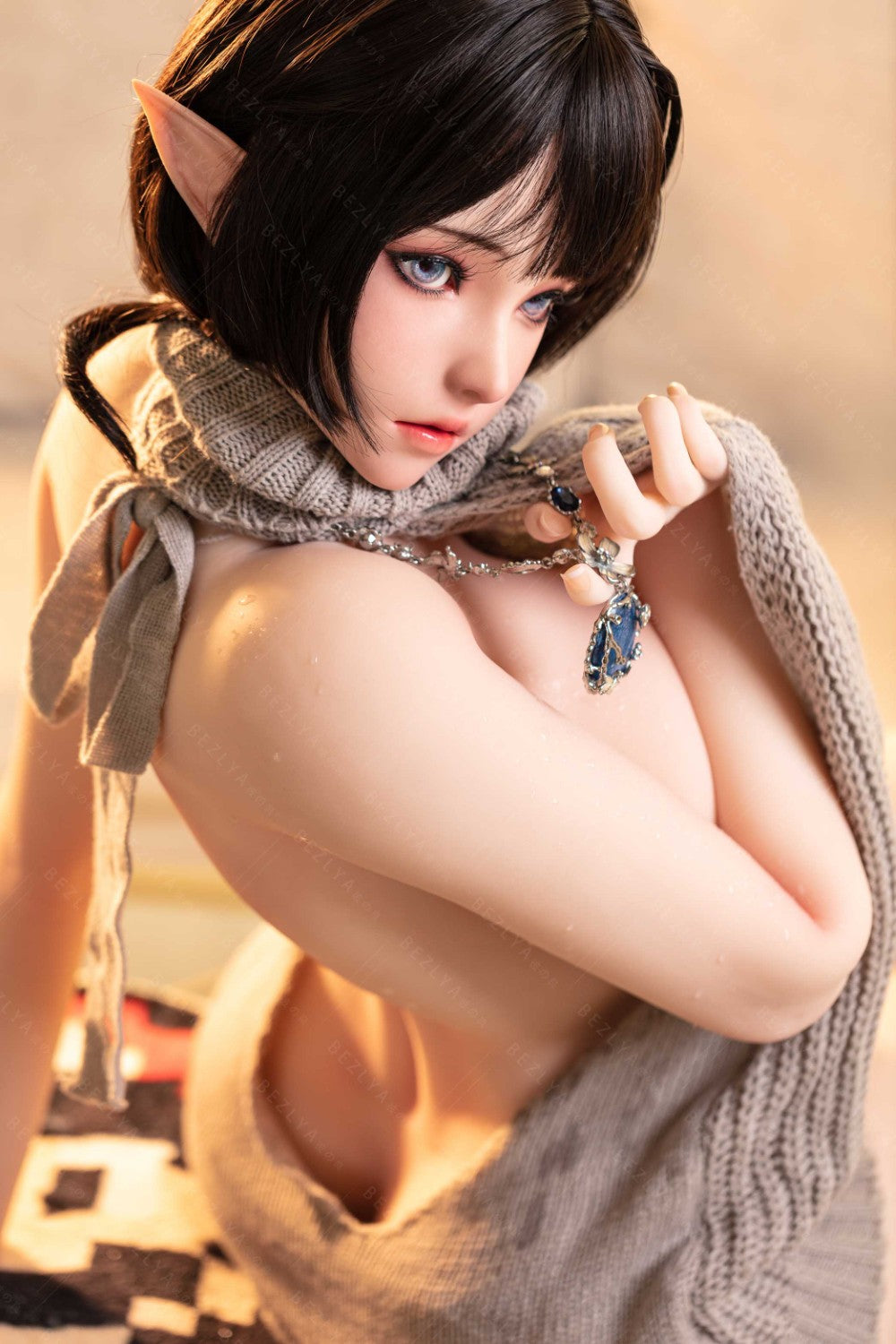 Calla bambola del sesso (Bezlya Doll Coppa F da 155 cm 2.0 TPE+silicone)