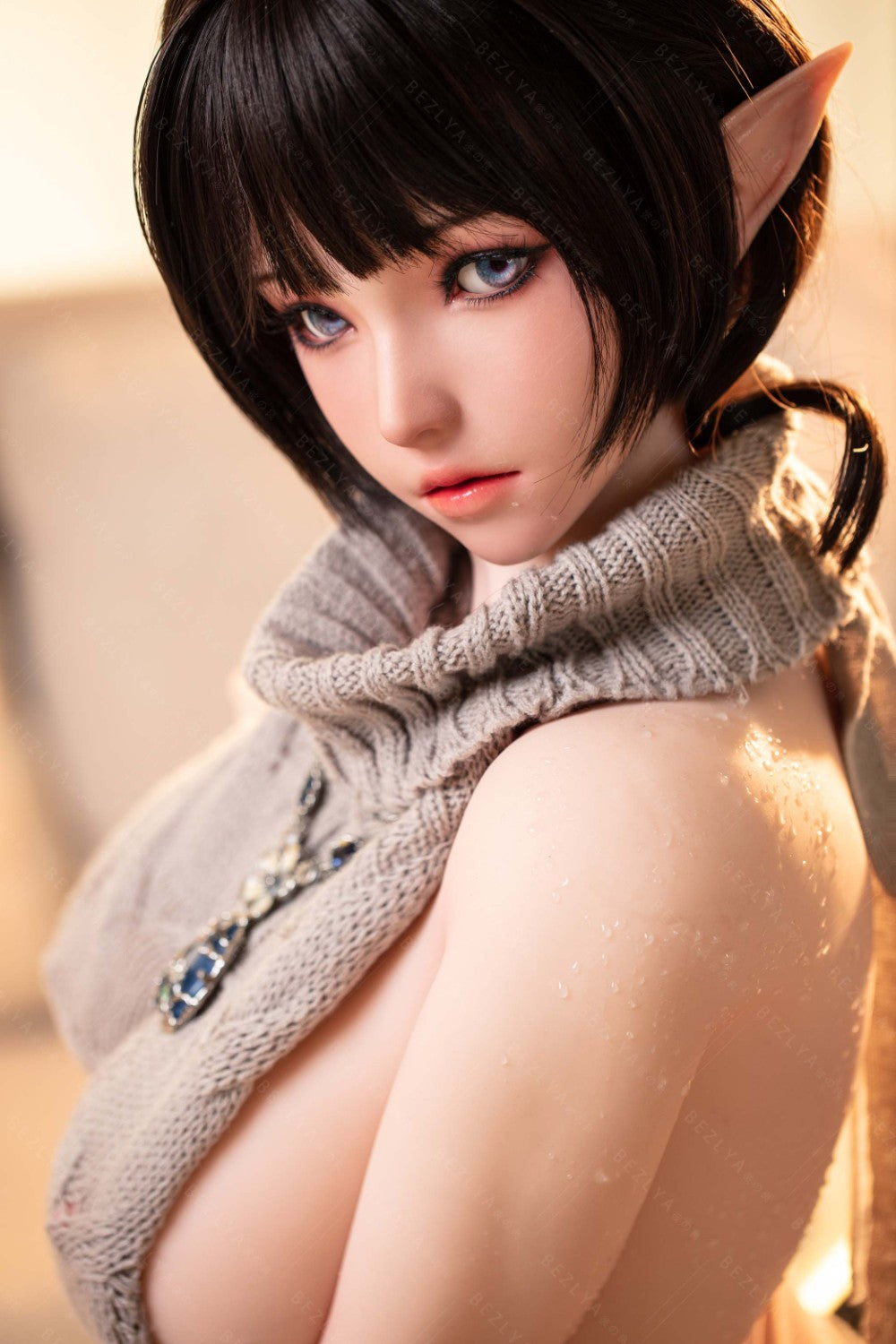 Calla bambola del sesso (Bezlya Doll Coppa F da 155 cm 2.0 TPE+silicone)