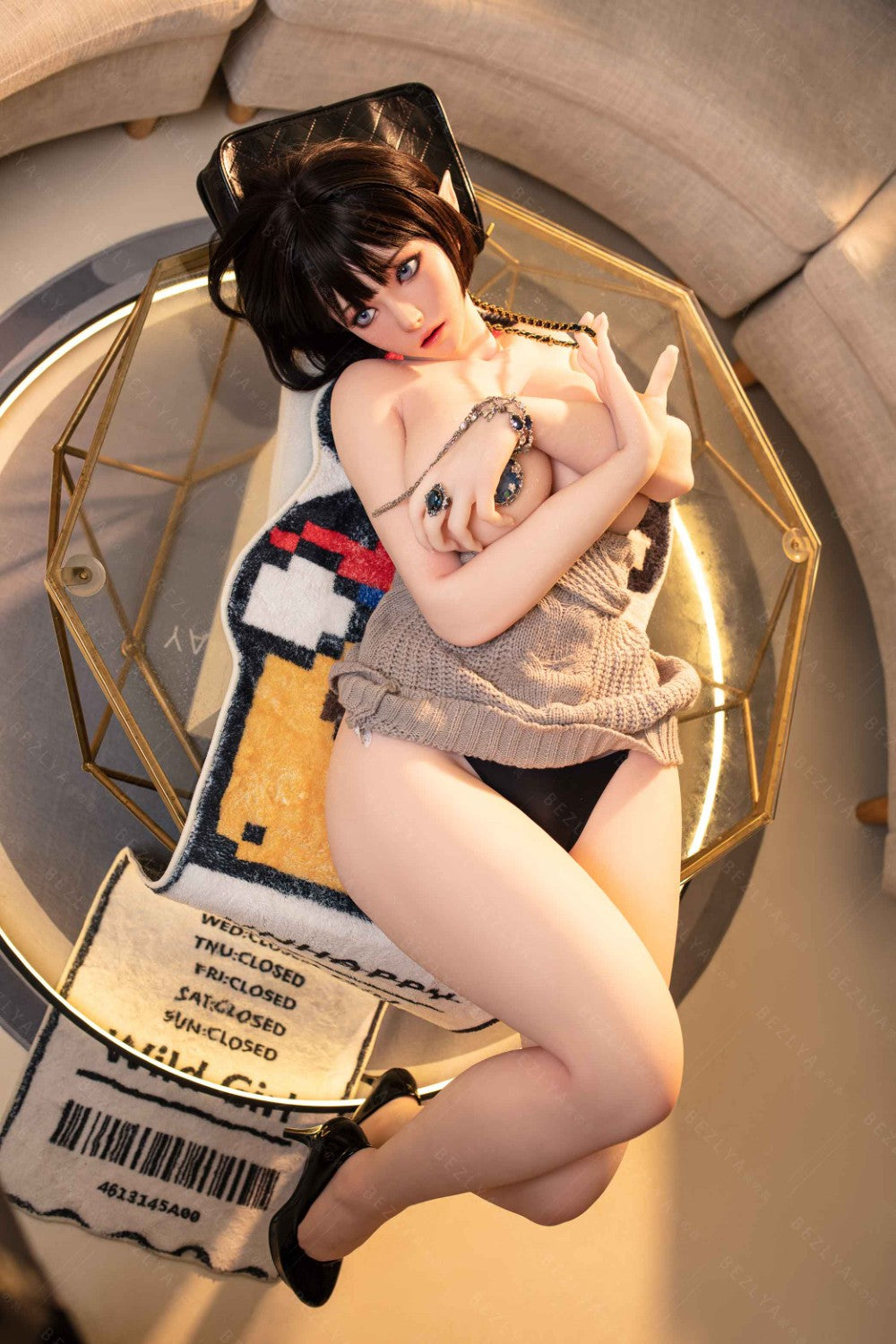 Calla bambola del sesso (Bezlya Doll Coppa F da 155 cm 2.0 TPE+silicone)