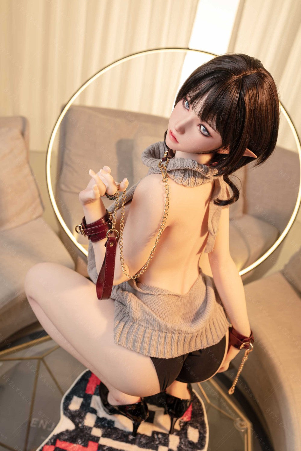 Calla bambola del sesso (Bezlya Doll Coppa F da 155 cm 2.0 TPE+silicone)