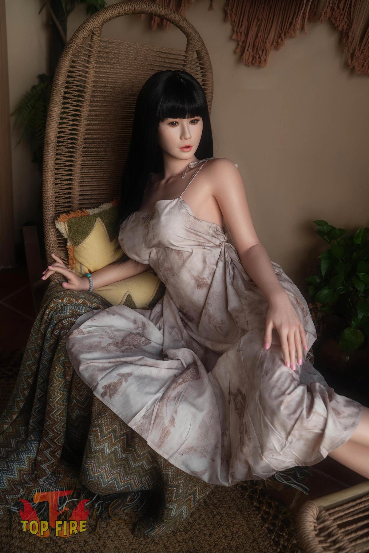 Bambola del sesso rosa (Top Fire Doll 158 cm Coppa D T30 Silicone)