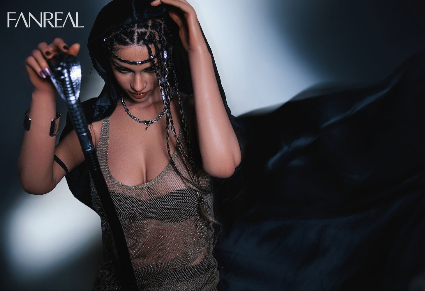 Vanessa bambola del sesso (FanReal Doll Coppa F da 168 cm in silicone)