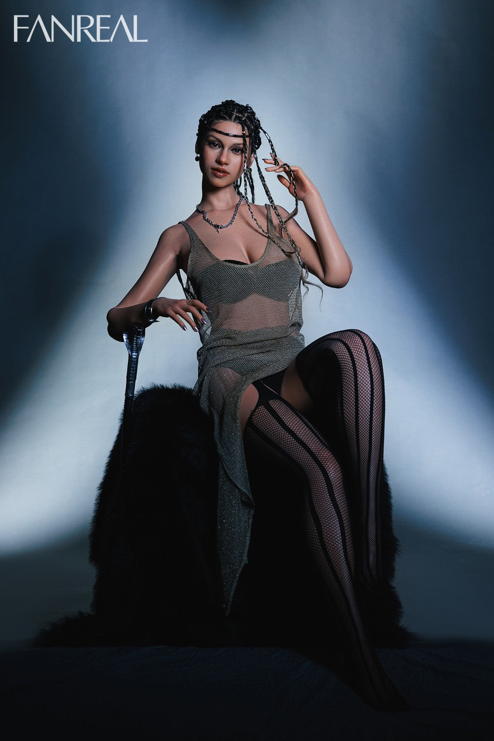 Vanessa bambola del sesso (FanReal Doll Coppa F da 168 cm in silicone)