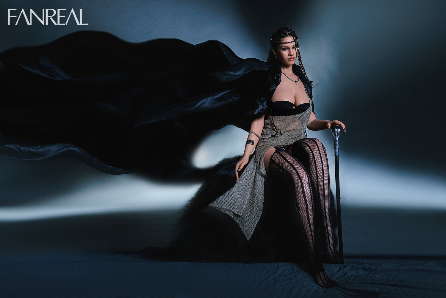 Vanessa bambola del sesso (FanReal Doll Coppa F da 168 cm in silicone)