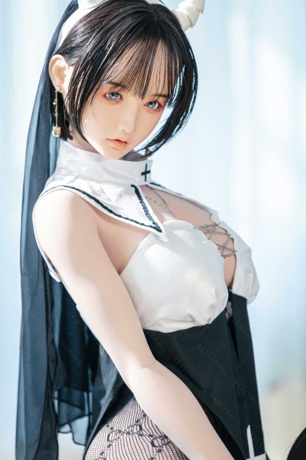 Bambola del sesso alla vaniglia (Bezlya Doll 155 cm Coppa E 2.2CF Silicone)