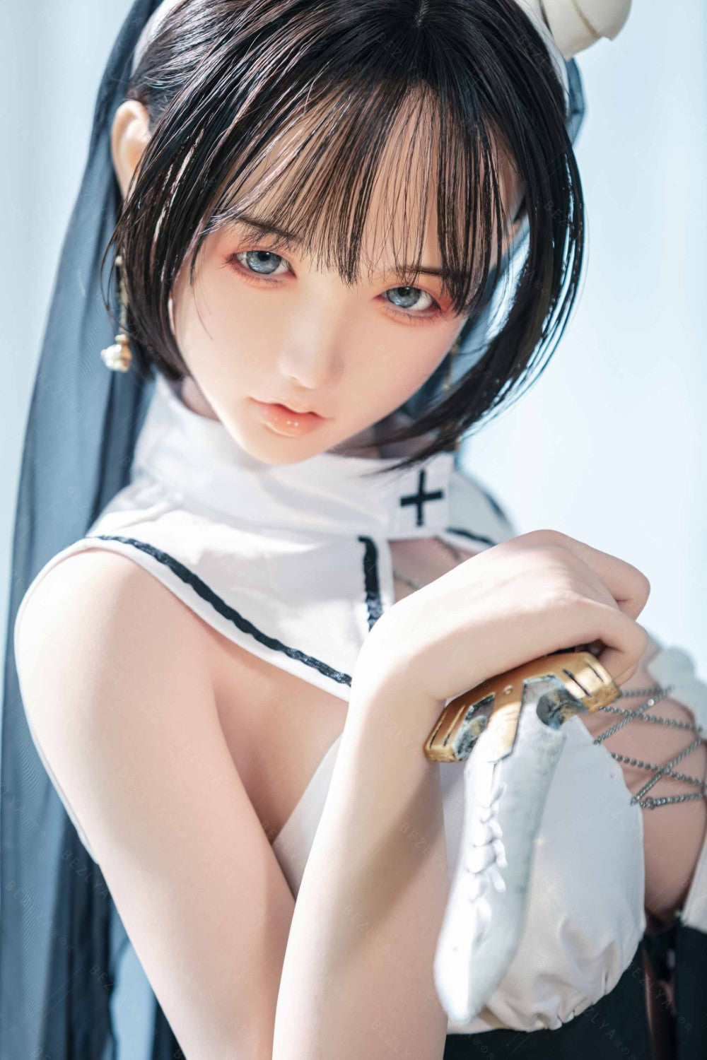 Bambola del sesso alla vaniglia (Bezlya Doll 155 cm Coppa E 2.2CF Silicone)