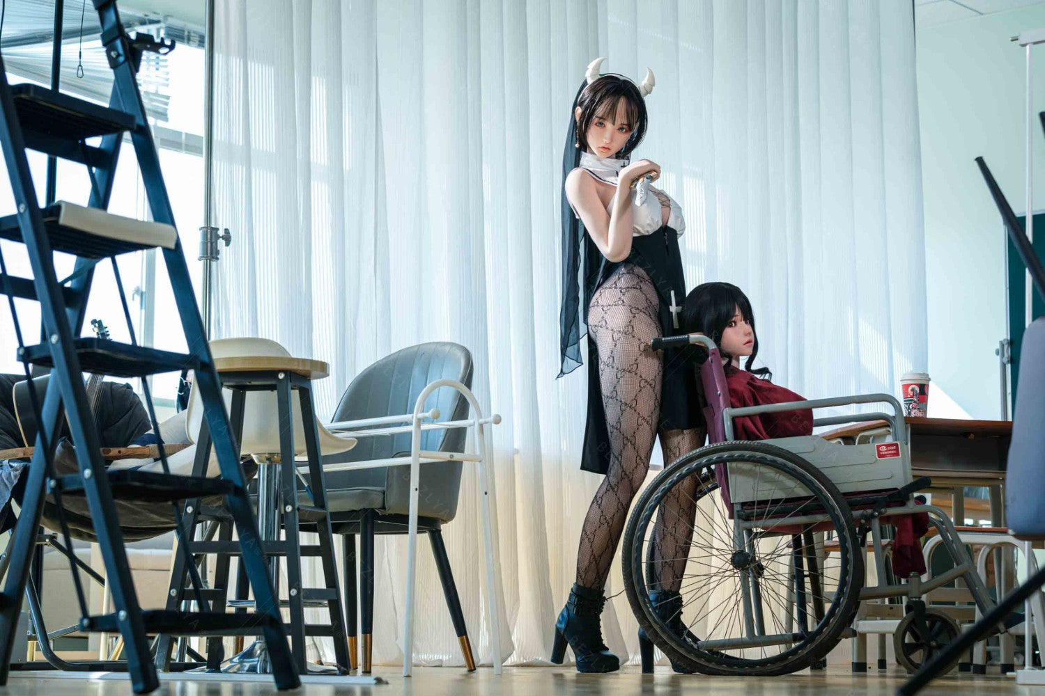 Bambola del sesso alla vaniglia (Bezlya Doll 155 cm Coppa E 2.2CF Silicone)