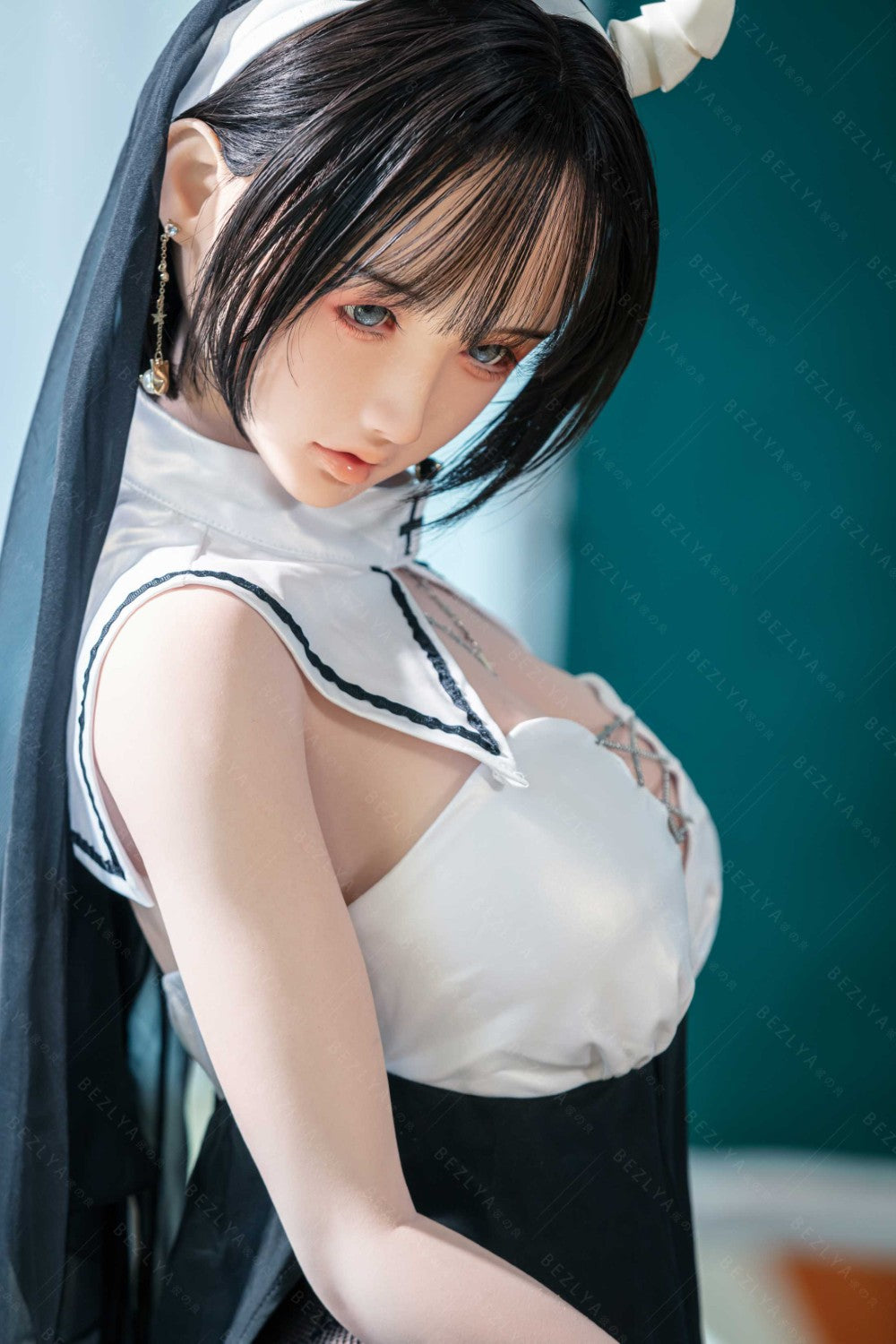 Bambola del sesso alla vaniglia (Bezlya Doll 155 cm Coppa E 2.2CF Silicone)