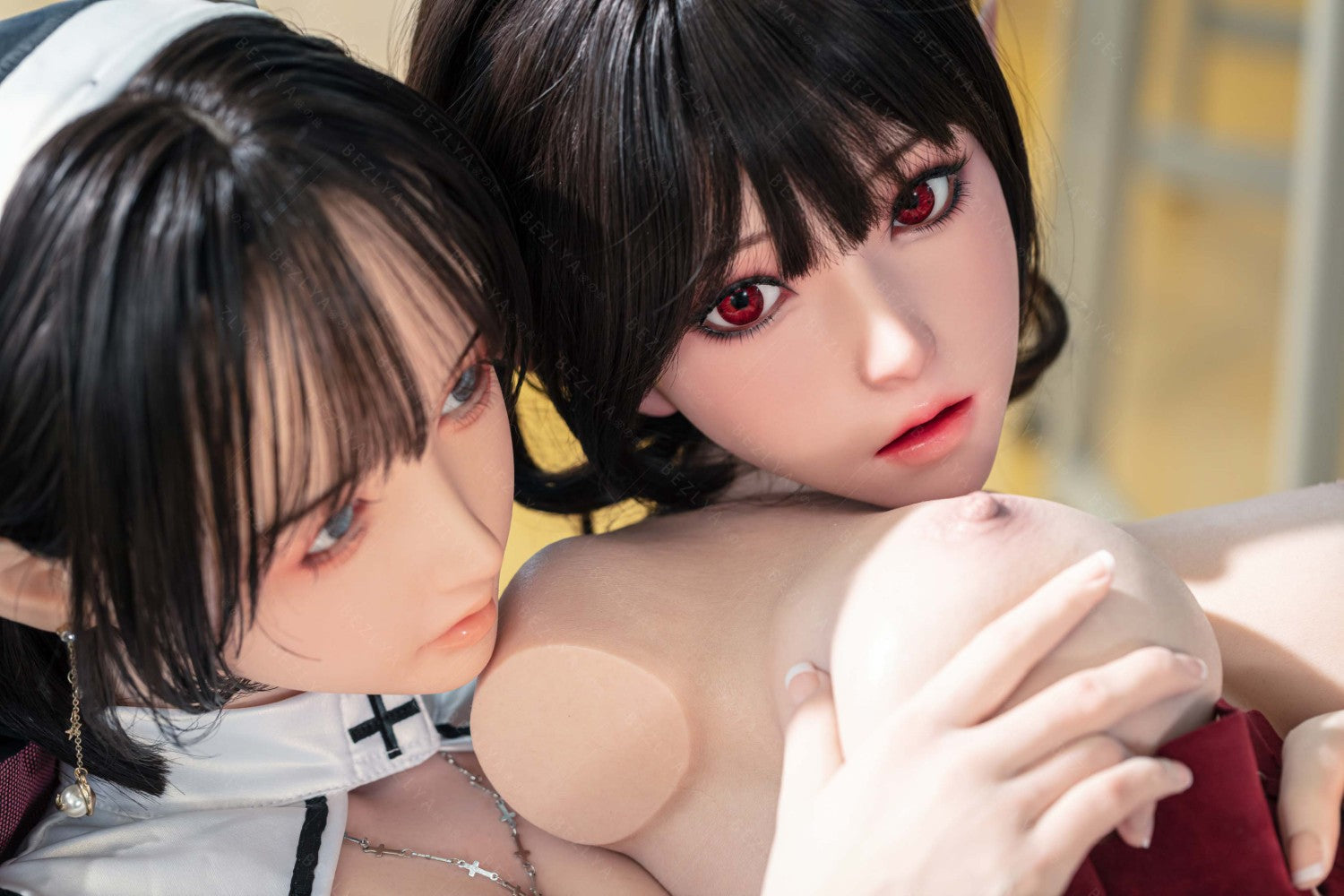 Bambola del sesso alla vaniglia (Bezlya Doll 155 cm Coppa E 2.2CF Silicone)