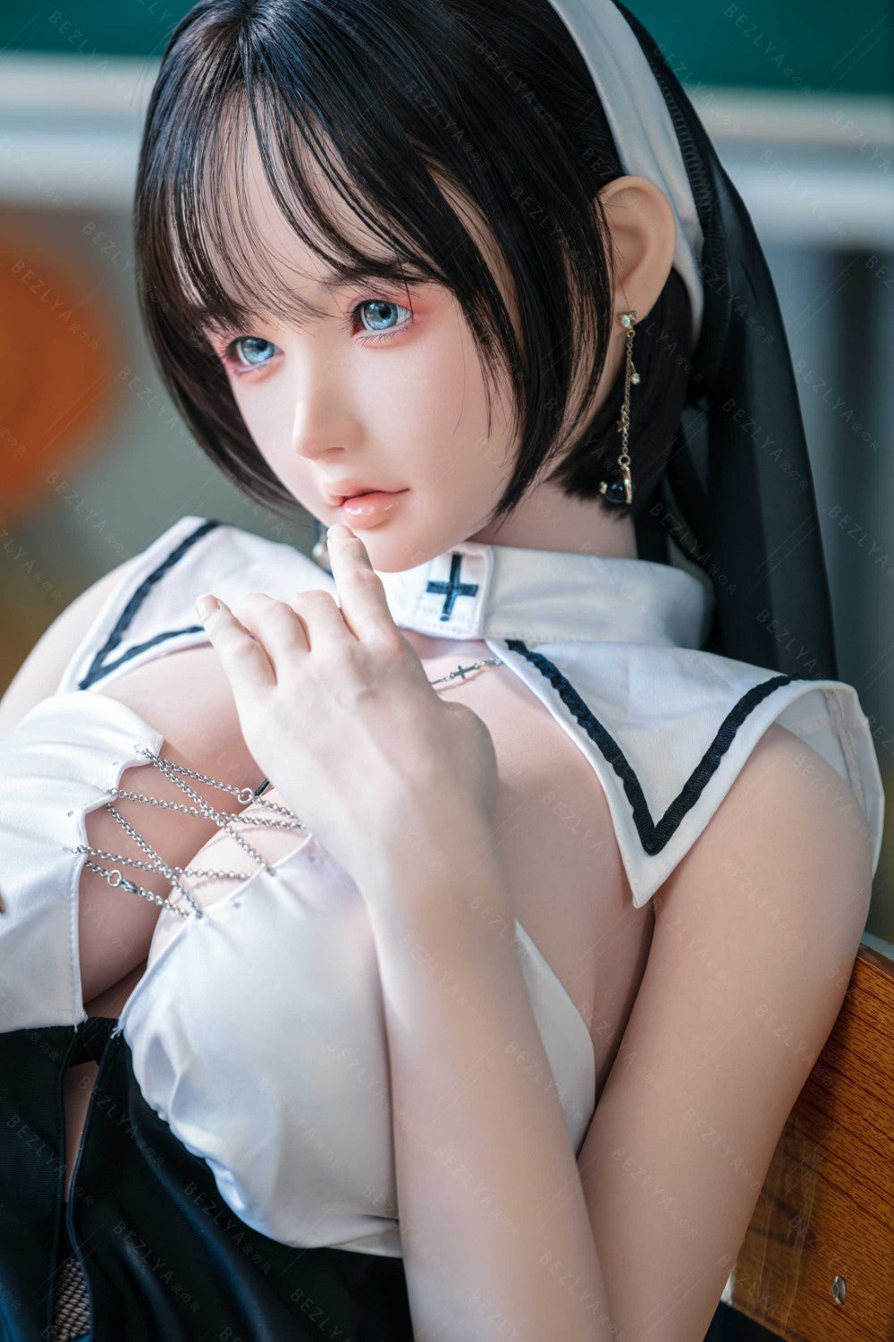 Bambola del sesso alla vaniglia (Bezlya Doll 155 cm Coppa E 2.2CF Silicone)