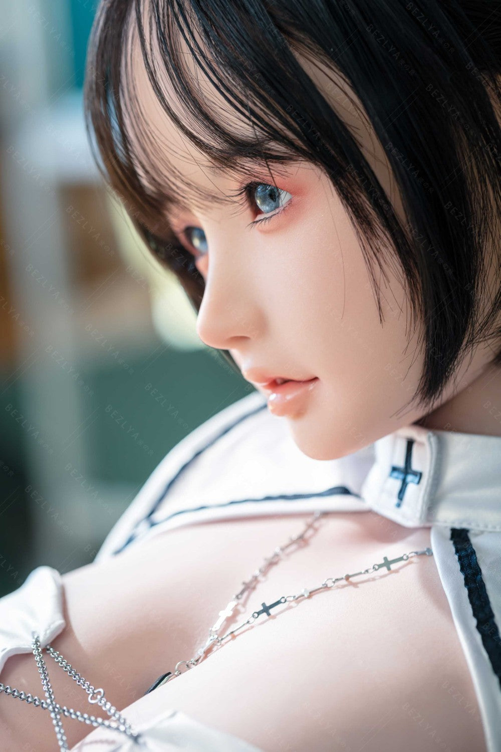 Bambola del sesso alla vaniglia (Bezlya Doll 155 cm Coppa E 2.2CF Silicone)