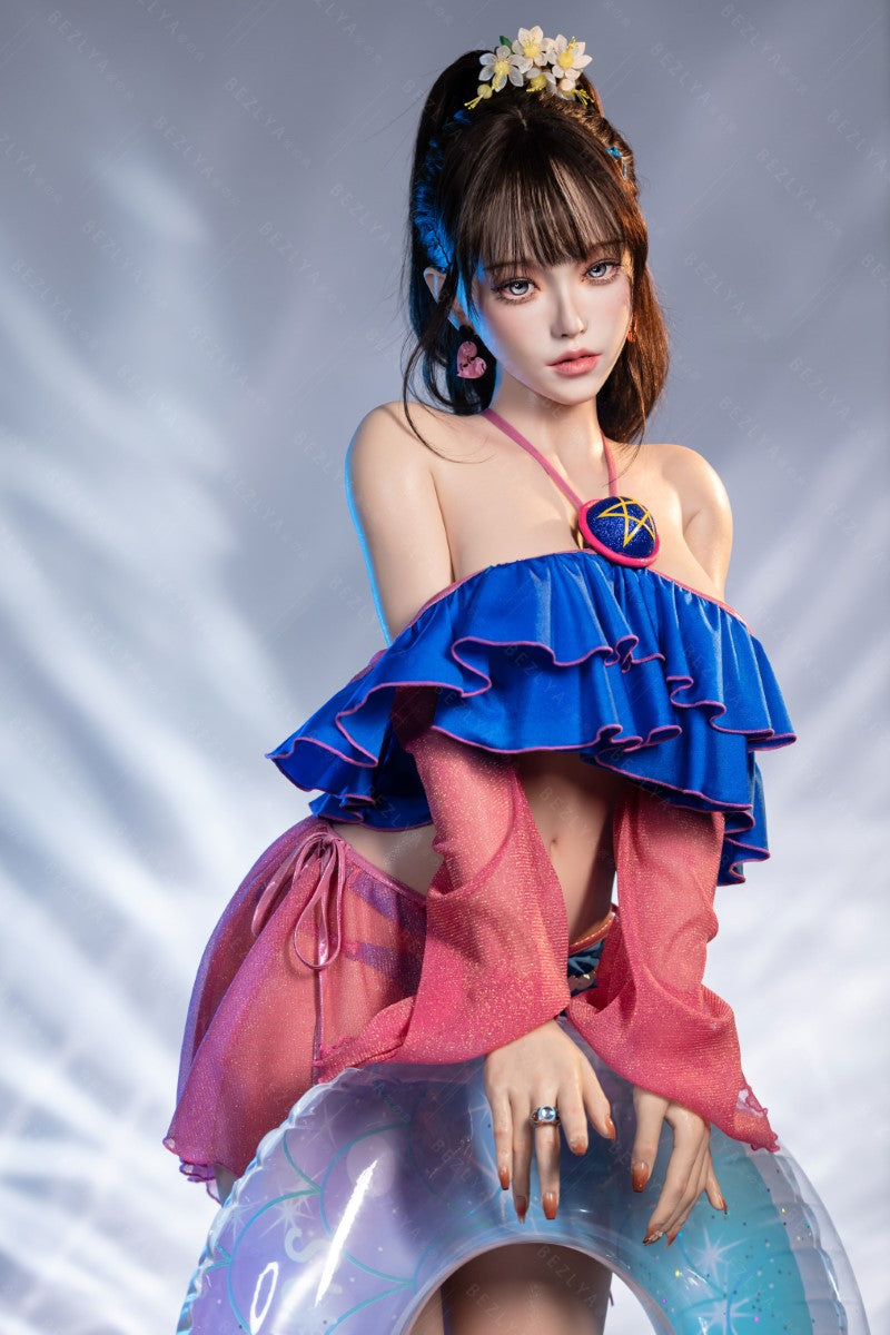 Ninfea bambola del sesso (Bezlya Doll 155 cm Coppa E 2.2CF Silicone)