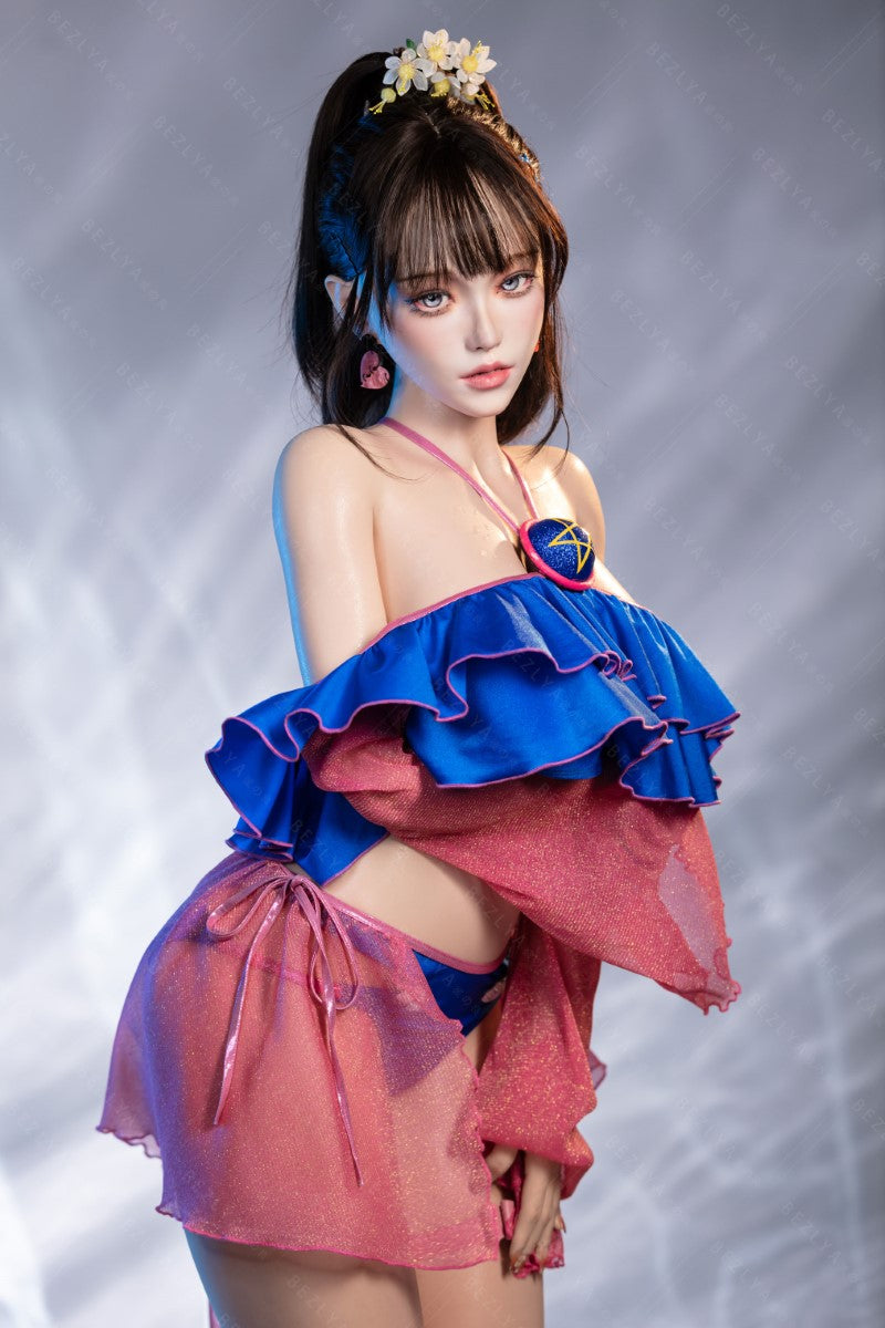 Ninfea bambola del sesso (Bezlya Doll 155 cm Coppa E 2.2CF Silicone)