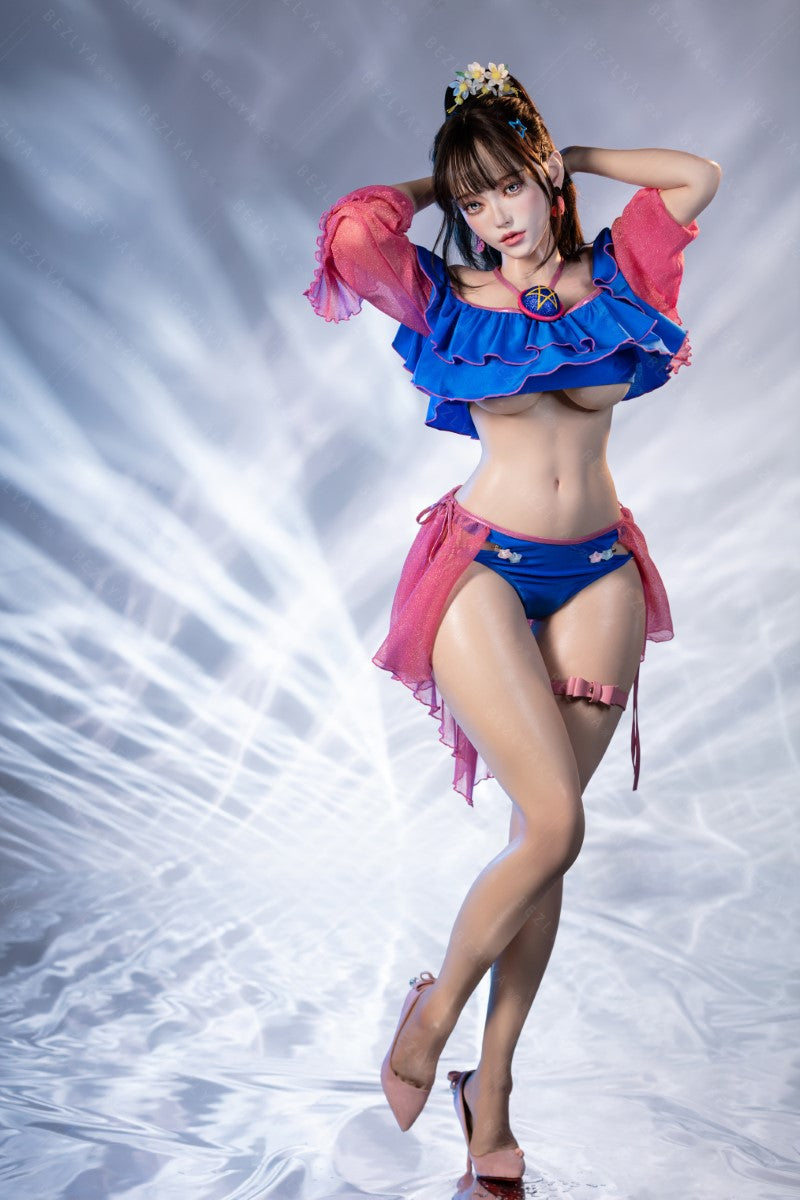 Ninfea bambola del sesso (Bezlya Doll 155 cm Coppa E 2.2CF Silicone)