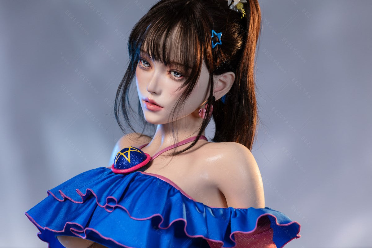 Ninfea bambola del sesso (Bezlya Doll 155 cm Coppa E 2.2CF Silicone)