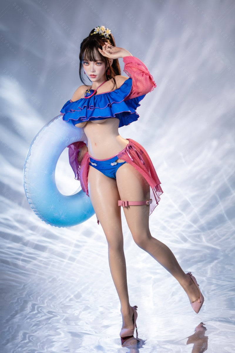 Ninfea bambola del sesso (Bezlya Doll 155 cm Coppa E 2.2CF Silicone)