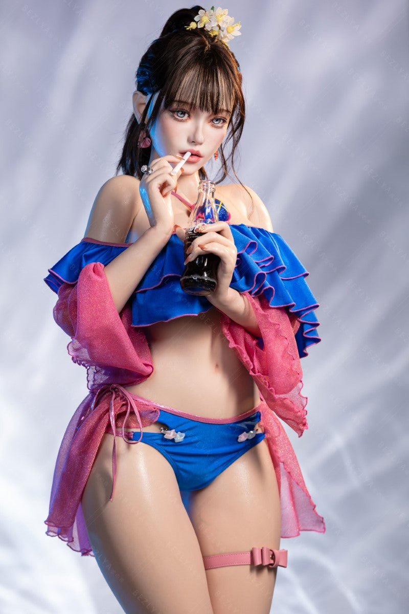 Ninfea bambola del sesso (Bezlya Doll 155 cm Coppa E 2.2CF Silicone)