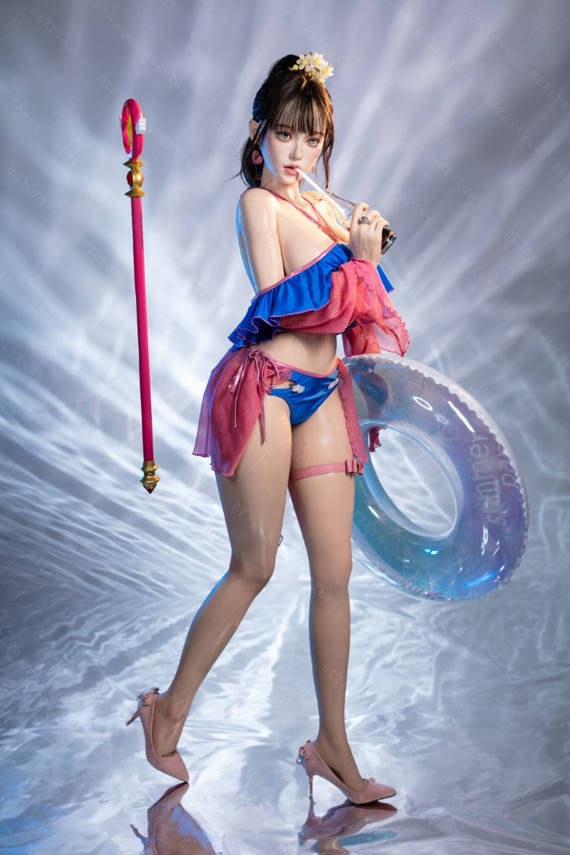 Ninfea bambola del sesso (Bezlya Doll 155 cm Coppa E 2.2CF Silicone)