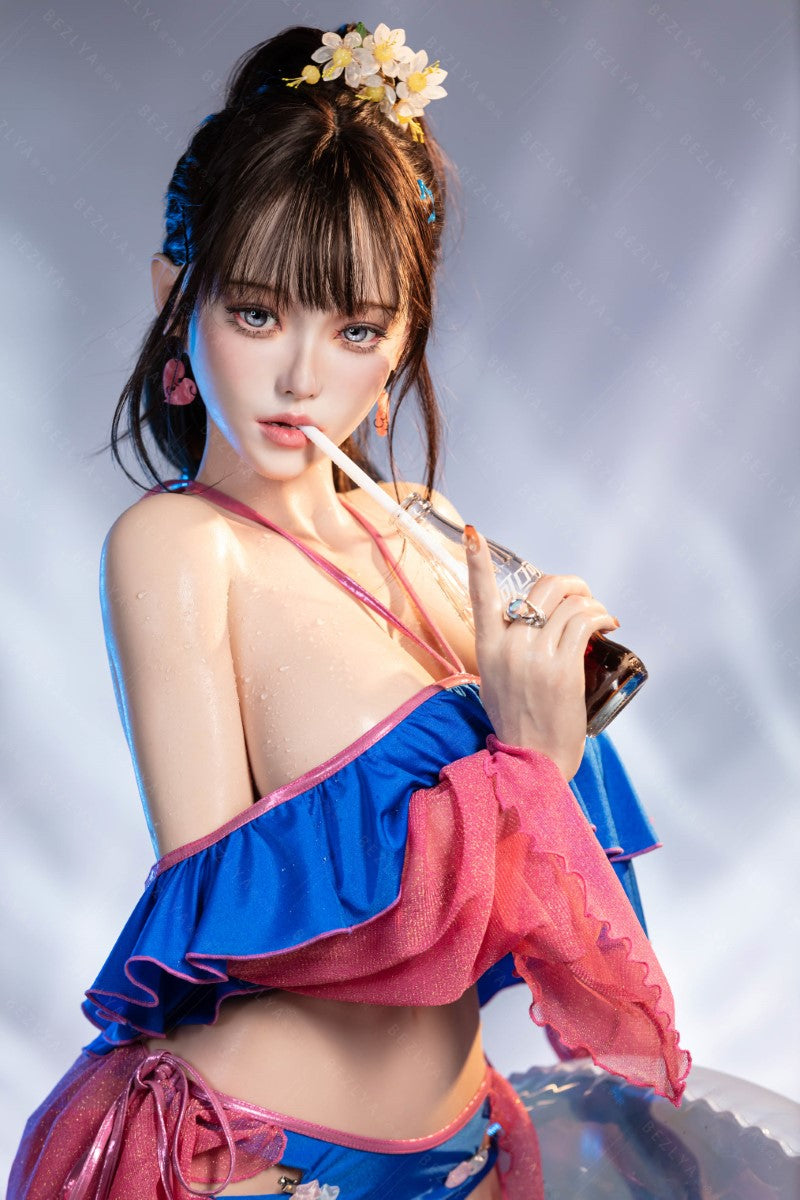 Ninfea bambola del sesso (Bezlya Doll 155 cm Coppa E 2.2CF Silicone)