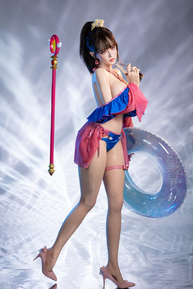 Ninfea bambola del sesso (Bezlya Doll 155 cm Coppa E 2.2CF Silicone)