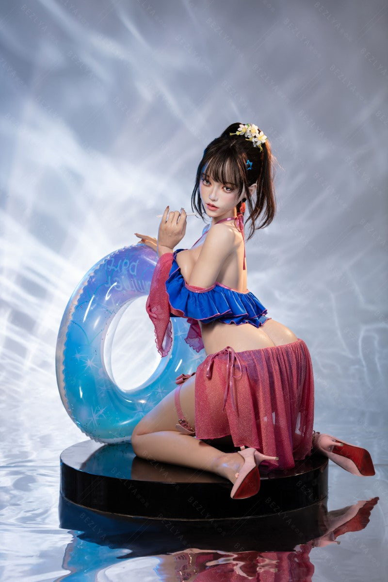 Ninfea bambola del sesso (Bezlya Doll 155 cm Coppa E 2.2CF Silicone)