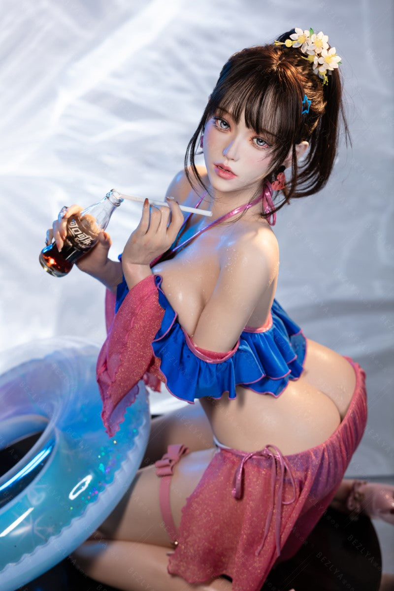 Ninfea bambola del sesso (Bezlya Doll 155 cm Coppa E 2.2CF Silicone)