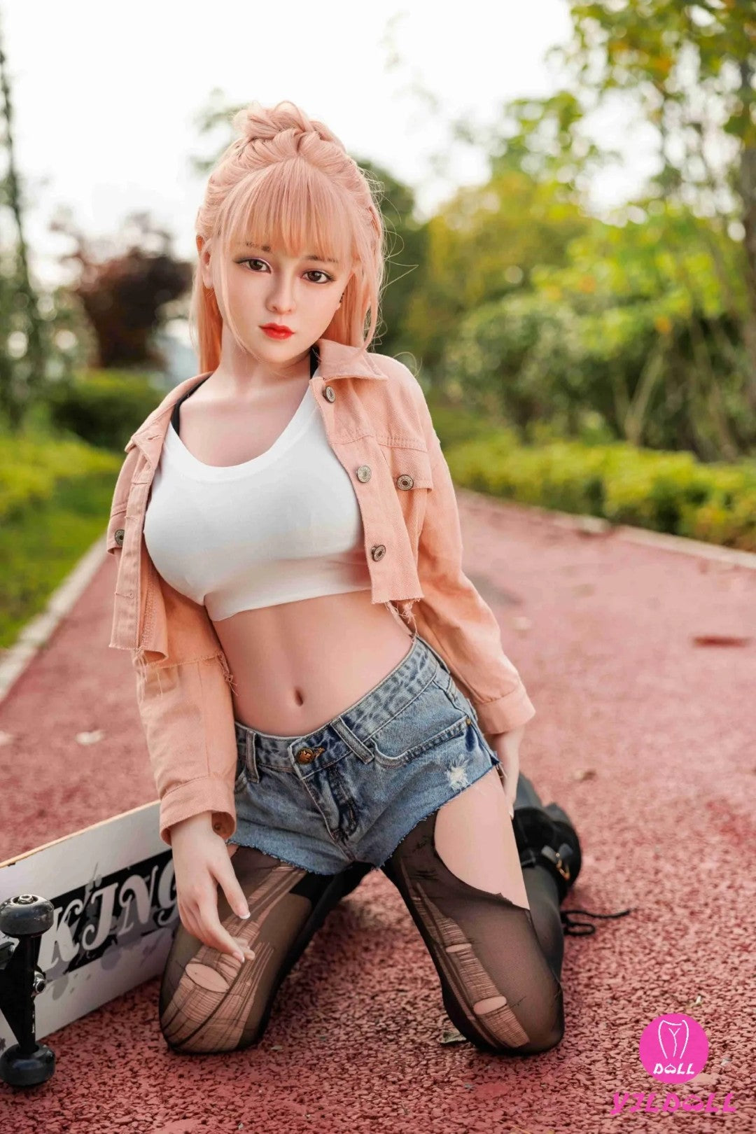 Ansley bambola del sesso (YJL Doll 148 cm Coppa D n. 369 TPE+silicone)