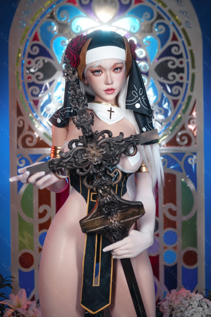 Ninfea bambola del sesso (Bezlya Doll 155 cm Coppa E 2.2CF Silicone)