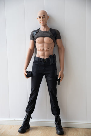 Bambola sesso maschile opaco-170 cm bambola TPE realistica con corpo muscolare