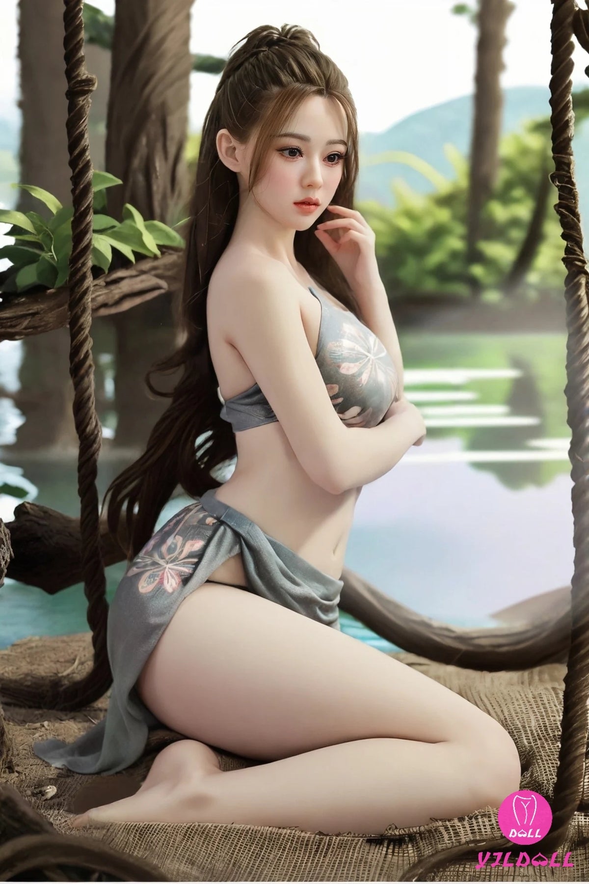 Elliot bambola del sesso (YJL Doll Coppa E da 168 cm n. 402 TPE+silicone)