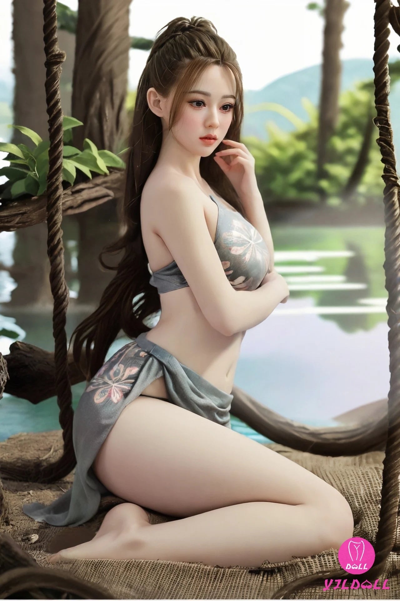 Elliot bambola del sesso (YJL Doll Coppa E da 168 cm n. 402 TPE+silicone)