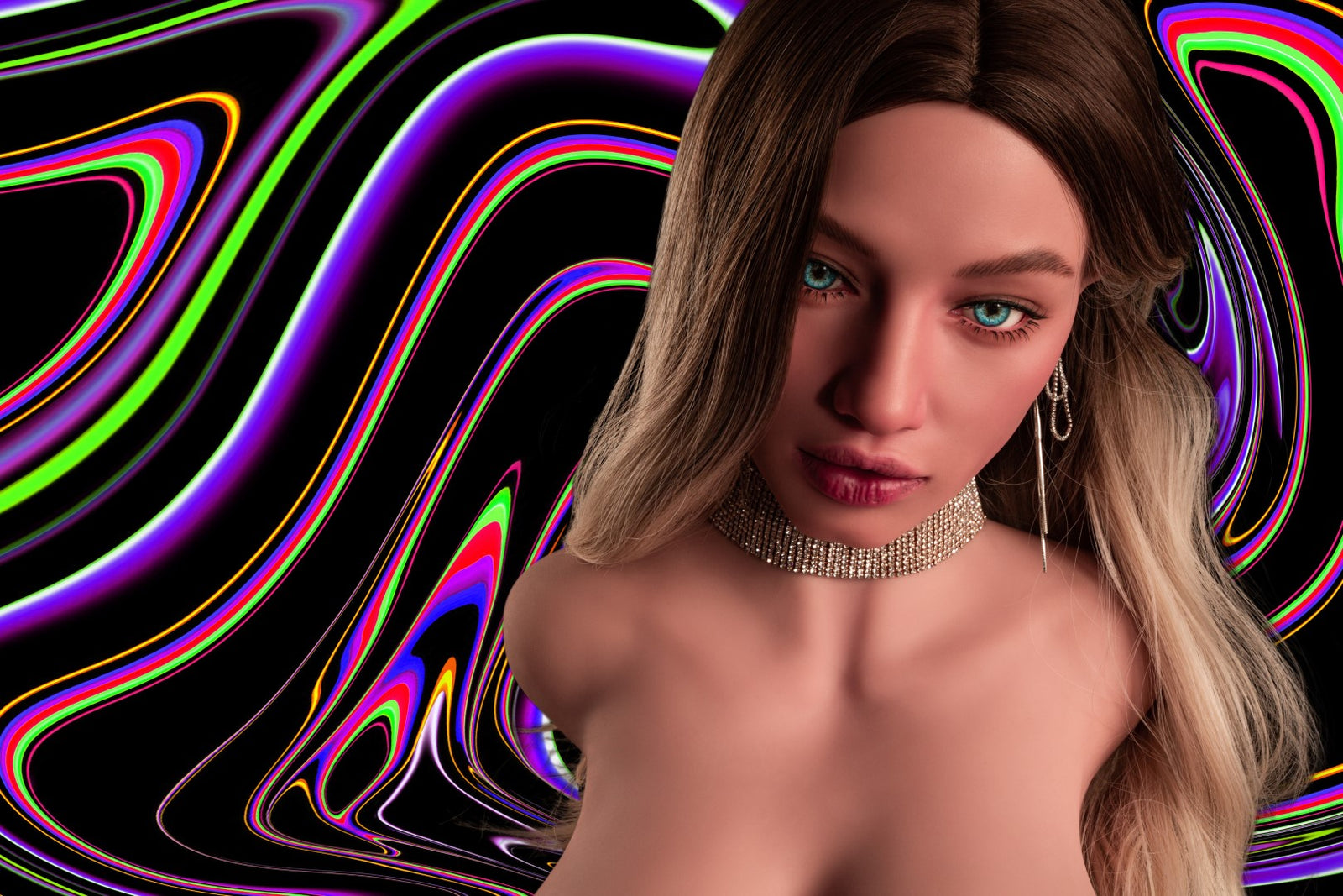 Sola Torso bambola del sesso (Climax Doll Pro 110 cm Coppa L TPE+Silicone)